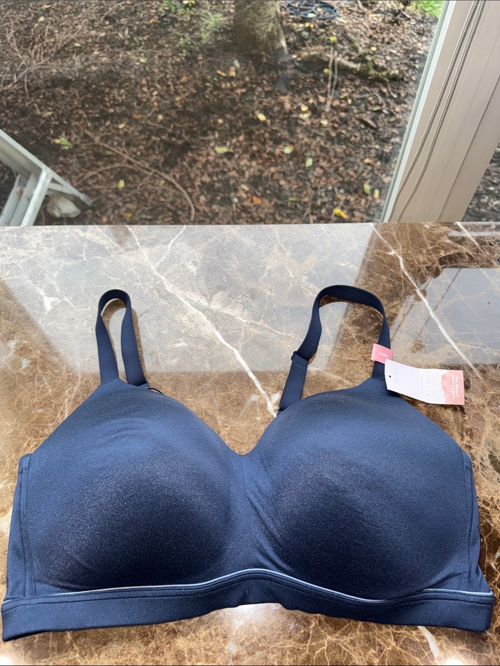Cacique Navy Wireless Molded T-Shirt Bra